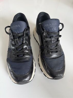 Prada Men's Prax 01 Sneakers Navy/Black
